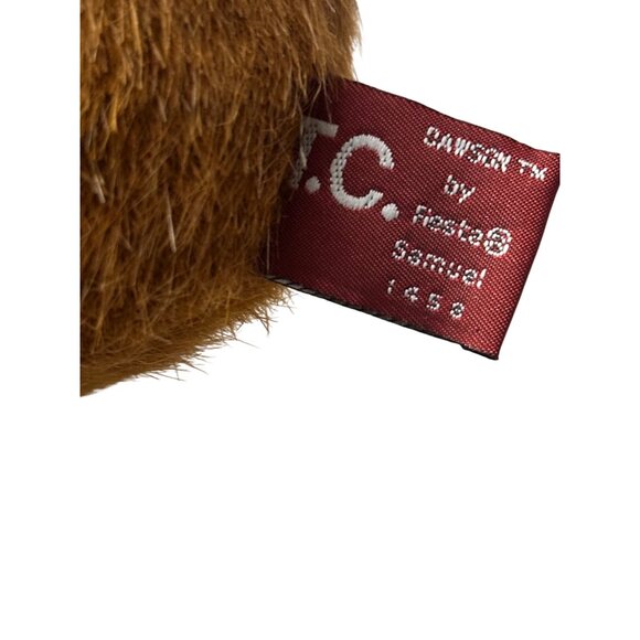 Samuel  humpback Teddy Bear with Plaid Scarf T.C. Dawson By Fiesta Plush  TAG - Picture 5 of 13